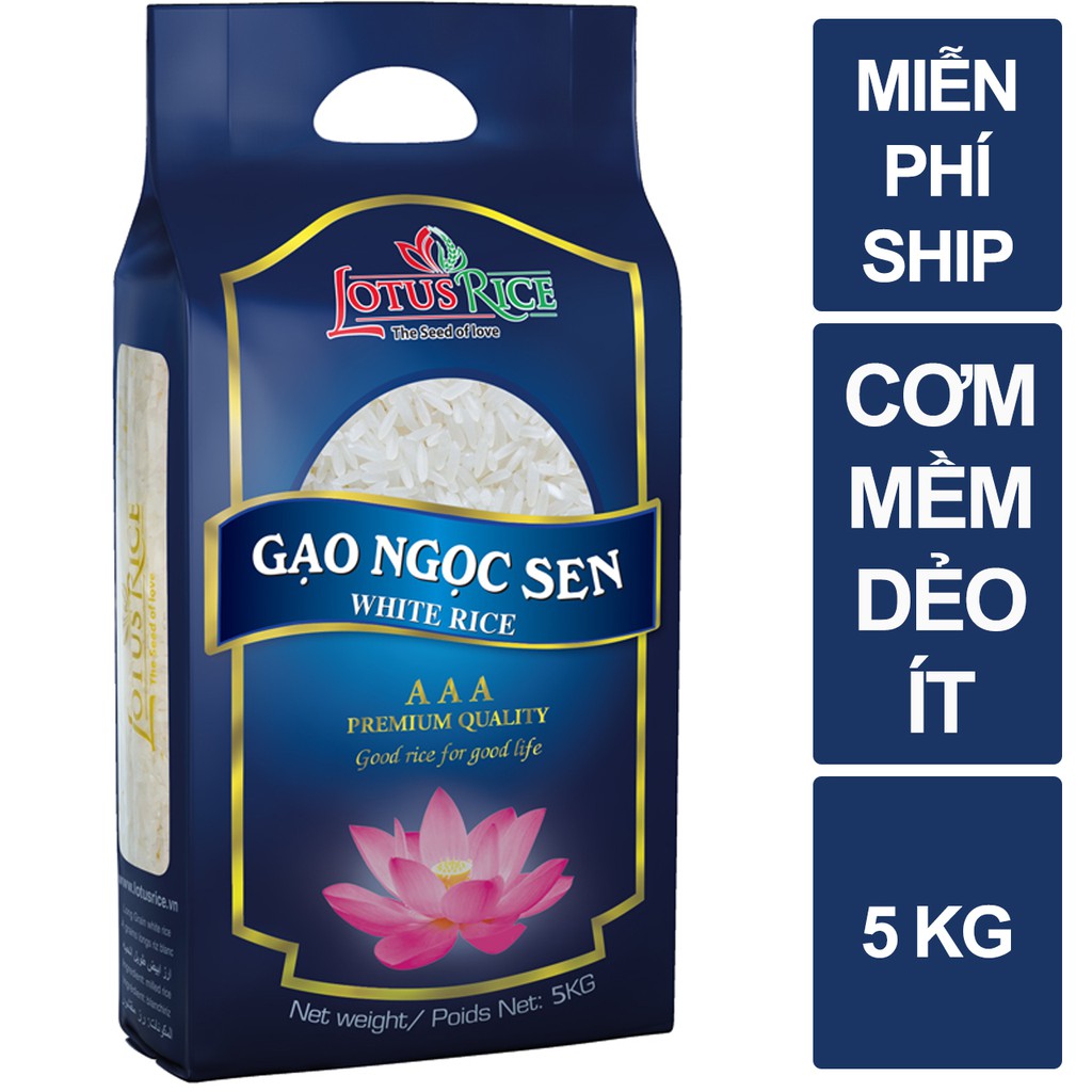 Gạo Ngọc Sen Lotus Rice 5kg