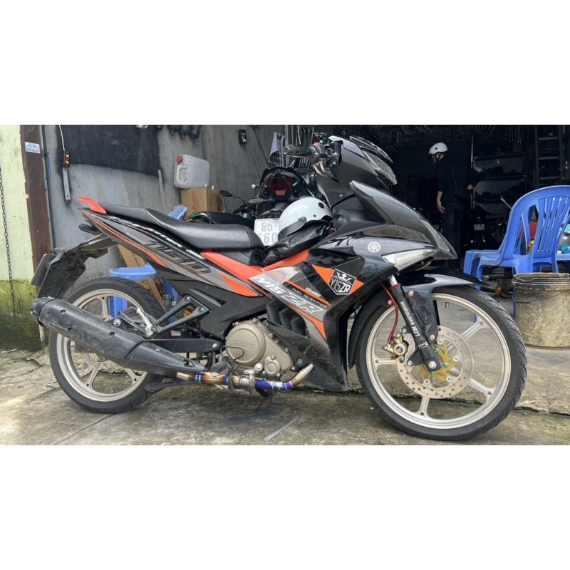 Cổ ex150 titan gắn pô zin 32 51 dài tới cuối thân pô