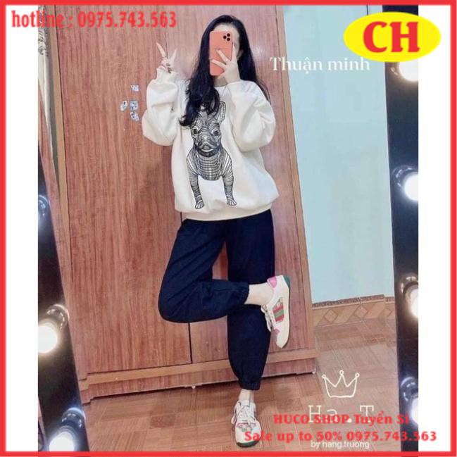 Quần Jogger Quần bom chun Ống rộng đủ màu chất bo tăm dày dặn nam nữ mặc ok freesize unisex