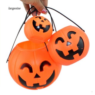 Đèn quả bí ngô GIỎ ĐỰNG KẸO dùng trang trí lễ hội Halloween độc đáo