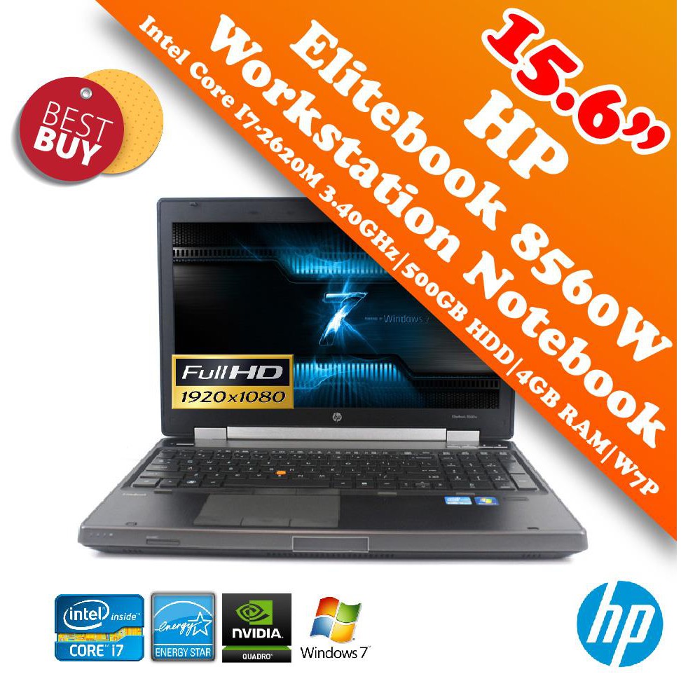 Laptop HP CORE I7 RAM 8GB cấu hình mạnh chuyên game thiết kế đồ họa - HP Elitebook Workstation 8560w i7 Ram 8Gb / 500GB