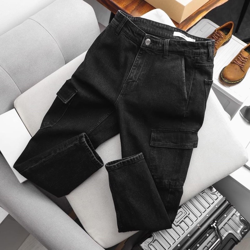 Quần jeans nam túi hộp hãng MKRS xuất hàn
