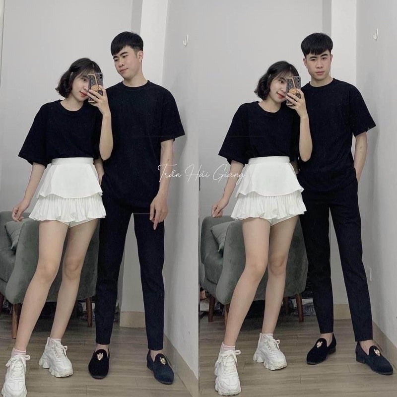 Áo Thun Trơn Tay Lỡ Dáng Rộng Unisex Nam Nữ Unisex- Áo phông Đôi Trơn Ulzzang