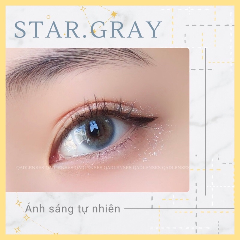 Star Gray - Xám vân ánh sao - Kính Áp Tròng - Lens Khay