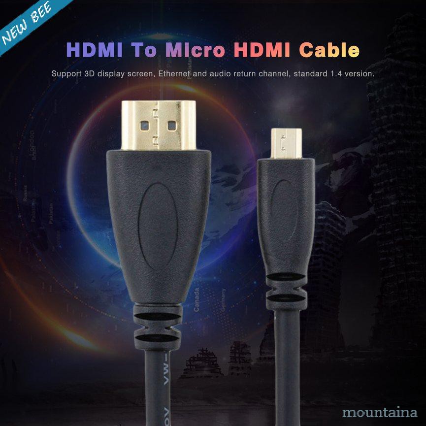 Dây Cáp Chuyển Đổi Từ 1.5m Hdmi Sang Micro Hdmi 1080p Chuyên Dụng