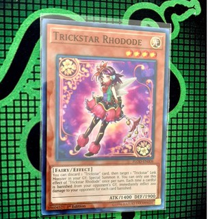 [ Đỗ Lạc Shop ] Thẻ Bài Mint90 Yugioh Monster Trickstar Rhodode - FLOD-EN008 - Super