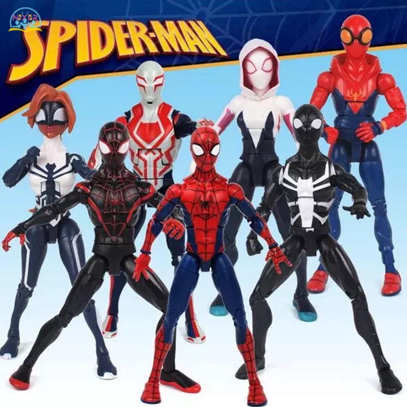 Mô Hình Nhân Vật Người Nhện Gwen Stacy Venom Black Spider-man Miles Morales Marvel Avengers