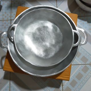 Cặp chảo gang đúc thủ công nguyên khối dk26,30cm