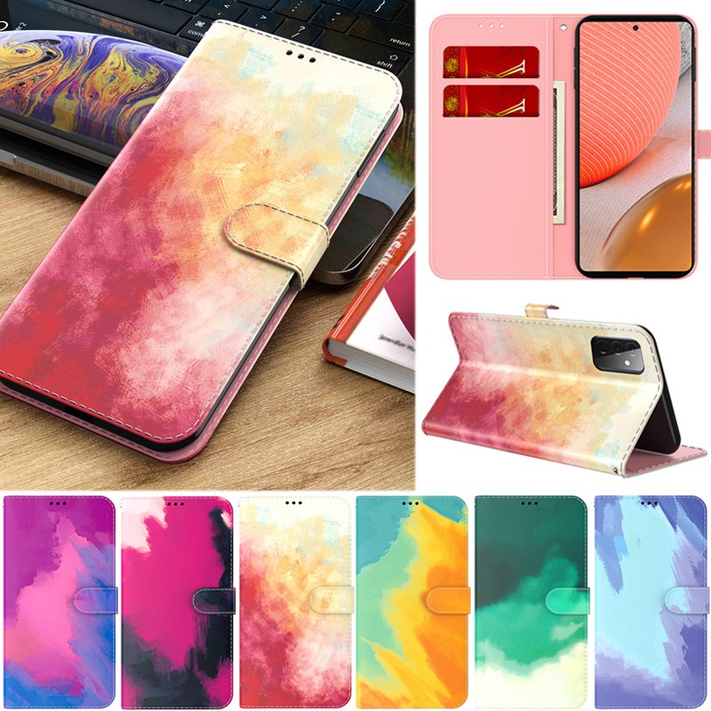 Ốp Điện Thoại Da Pu Kiểu Ví Lật Có Ngăn Thẻ Cho Samsung Galaxy S9 Plus S8 Plus S7 Edge Note 8 Note 9
