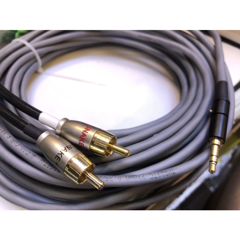 Dây 3.5 mm ra 2 hoa sen av kết nối điện thoại,máy tính ra amply loa