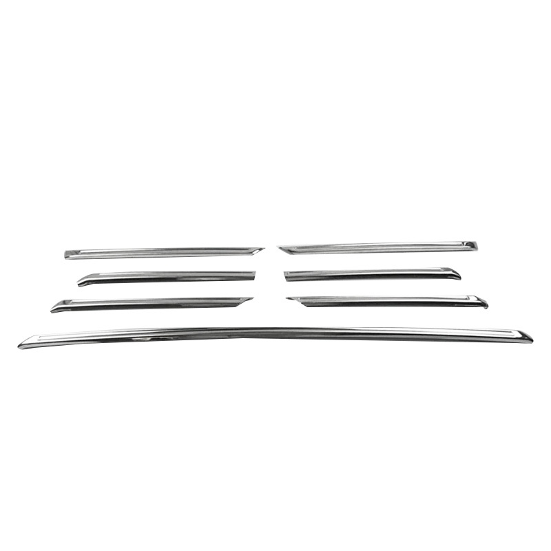 Bộ 7 Miếng Ốp Lưới Tản Nhiệt Trước Bằng Thép Không Gỉ Cho Audi A4 2009-2012