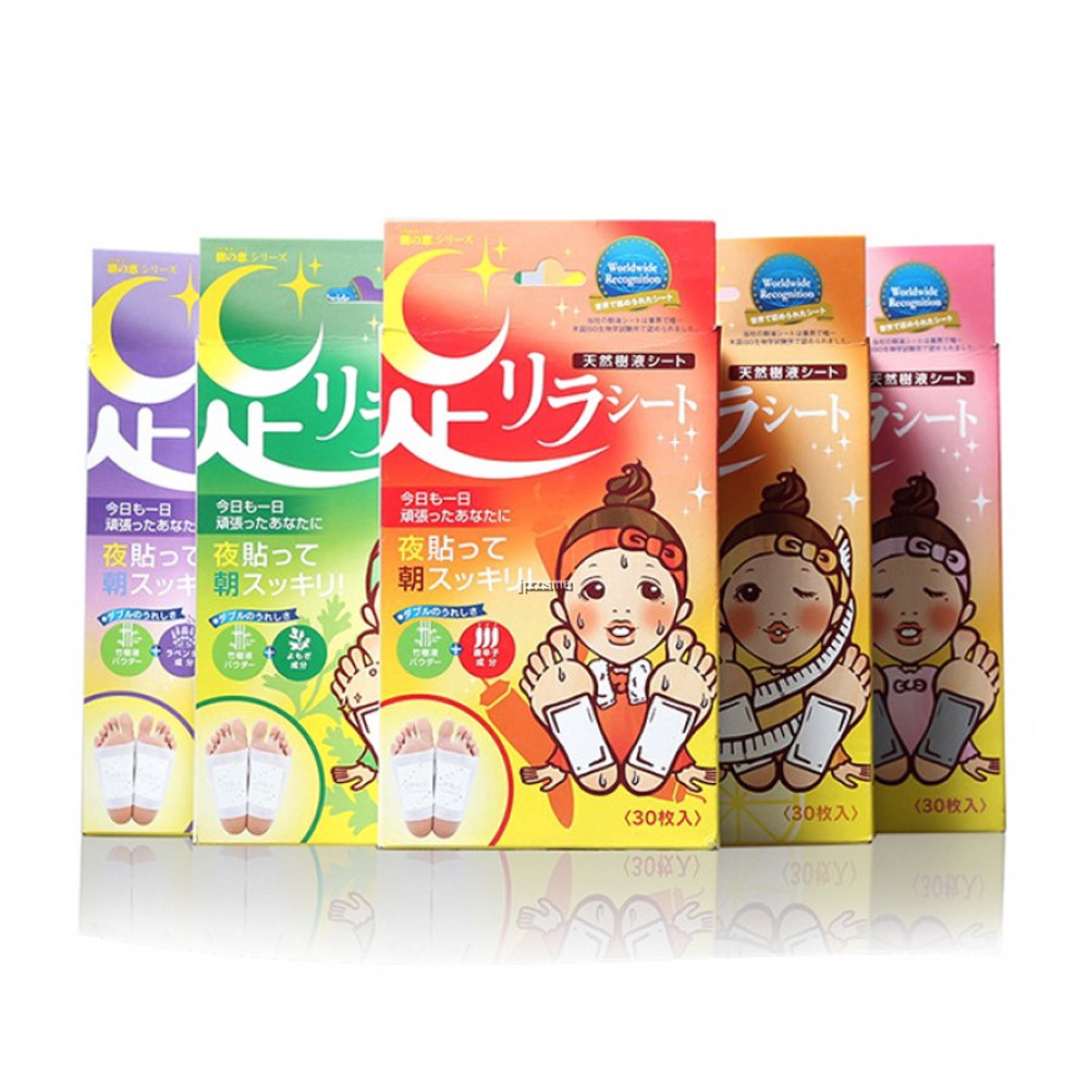Miếng dán thải độc tố Ashi Foot Relax Kinomegumi 30 miếng