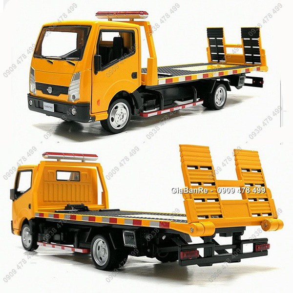 Mô Hình Kim Loại Xe Tải Cứu Hộ Dài Chuyên Dụng Dạng Thớt Tỉ Lệ 1:32 - 9969.1