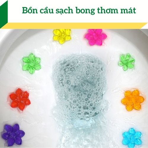 Gel Khử Mùi Diệt Khuẩn Bồn Cầu Hình Hoa Hương Thơm Dễ Chịu  Thơm Khử Mùi Toilet CHIPAO STORE