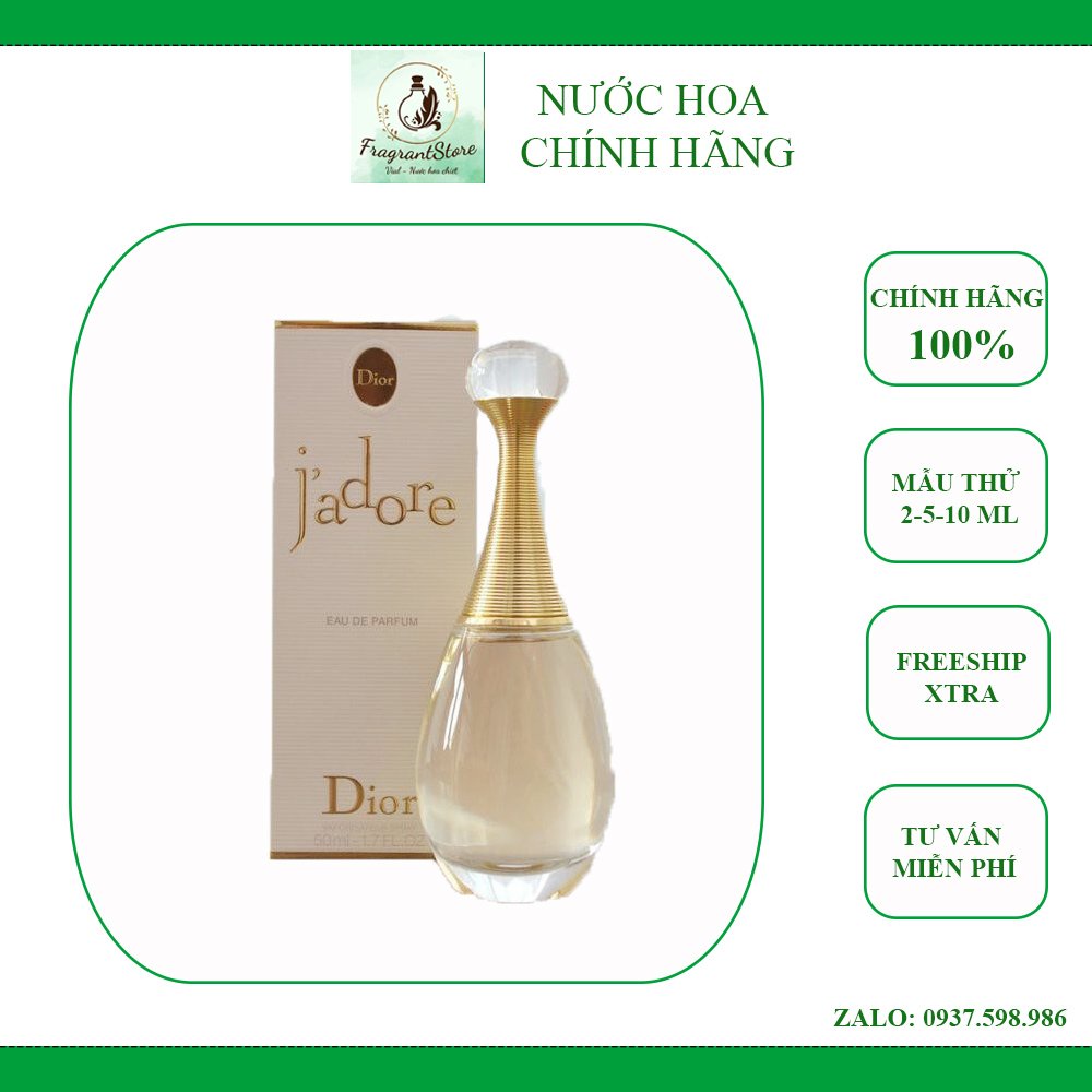 Nước Hoa Jadore Dior EDP (mẫu thử)
