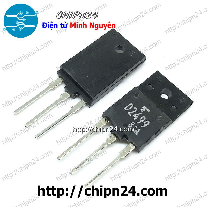 [2 CON] Transistor D2499 TO-3PF NPN 6A 600V (2SD2499 2499)