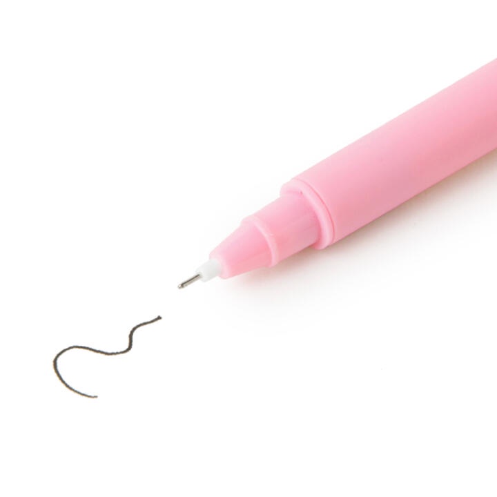 Bút Mực Đen ARTBOX Hàn Quốc Đầu Xoay Tích Hợp Đèn Đầu Hình Mèo Màu Hồng