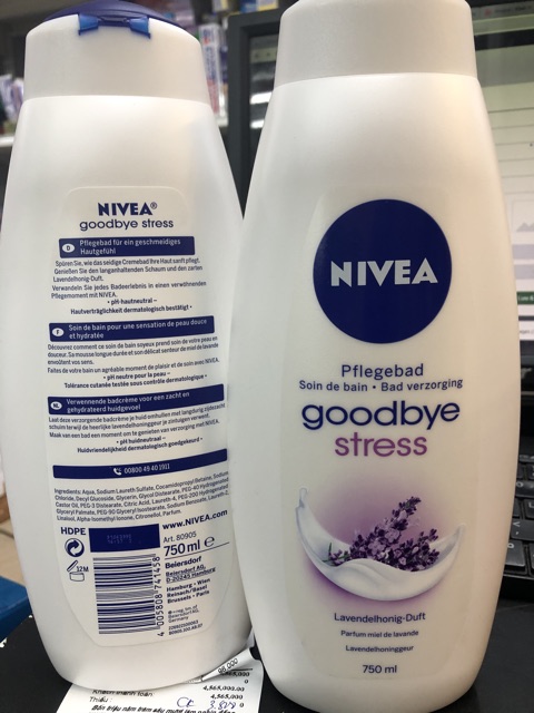 Sữa tắm nivea 750ml đức