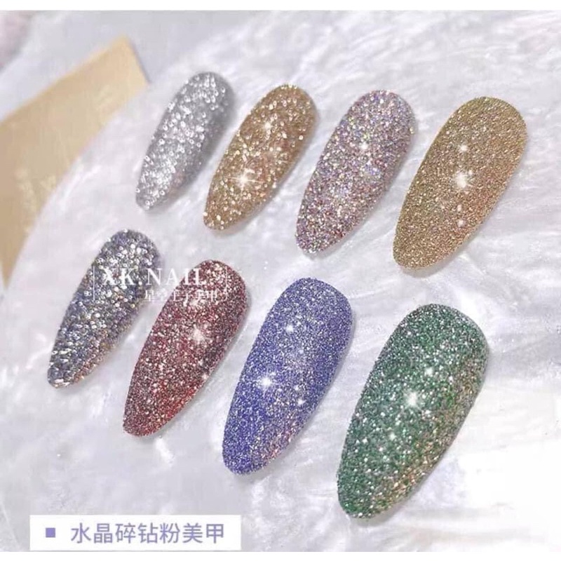 Set nhũ rắc flash siêu sáng 8 màu