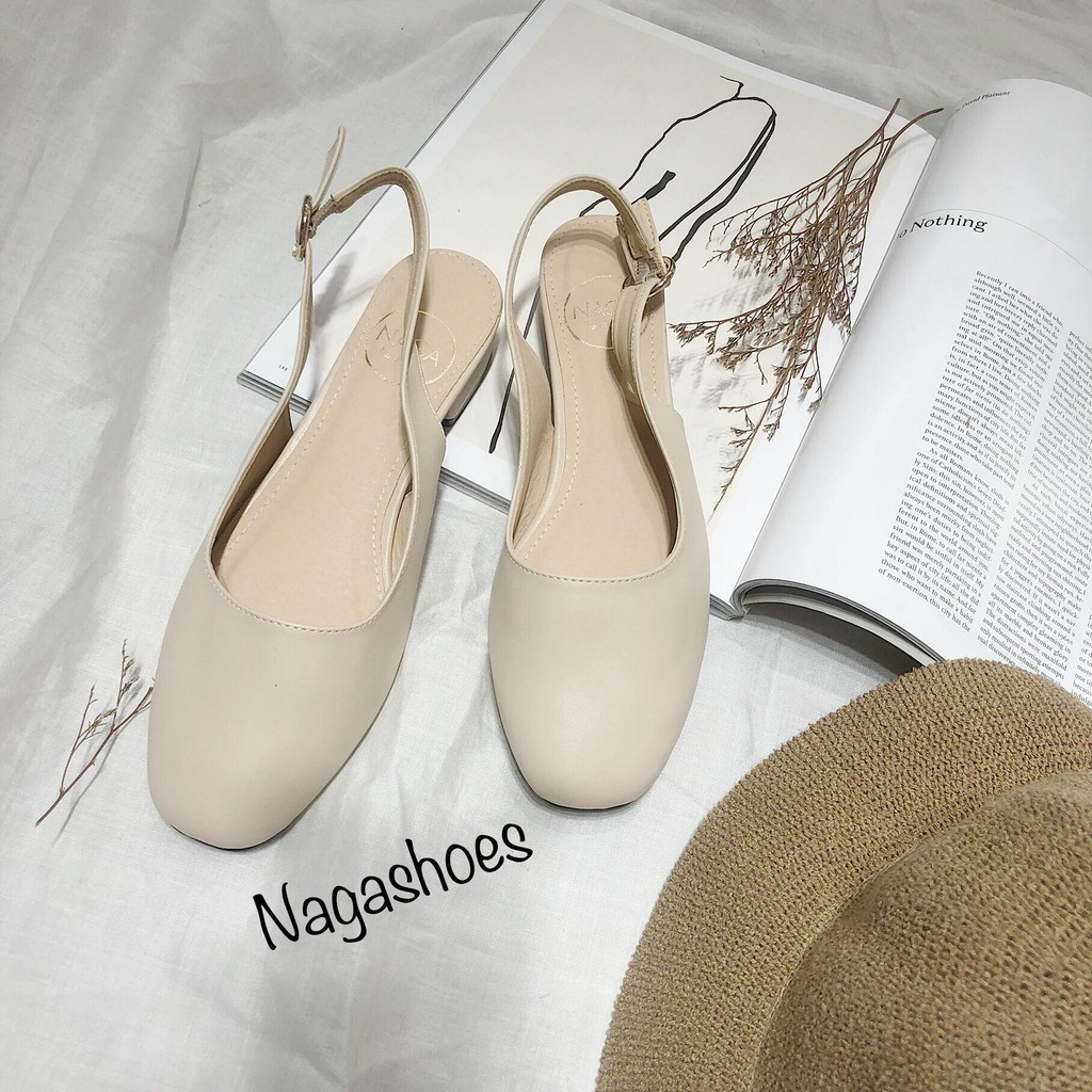 [ FORM NHỎ CHỌN LÊN 1 SIZE ] Búp bê Nagashoes mũi vuông có khóa tròn NAB22 | BigBuy360 - bigbuy360.vn