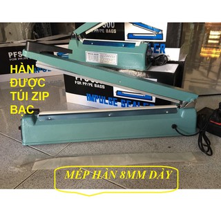 Máy ép túi pfs200 sắt mép hàn 8mm + 2 bộ dây tải nhiệt 3mm