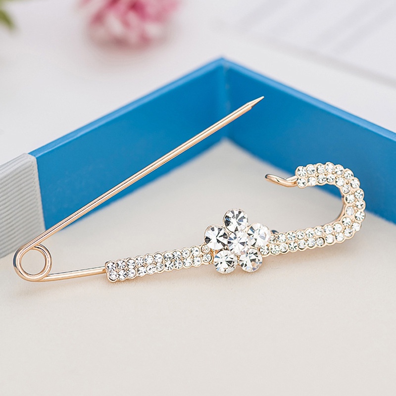 Phụ Kiện Cài Áo Khoác cardigan Bằng Kim Loại Đính Ngọc Trai ghim bấm giấy súng bắn ghim go