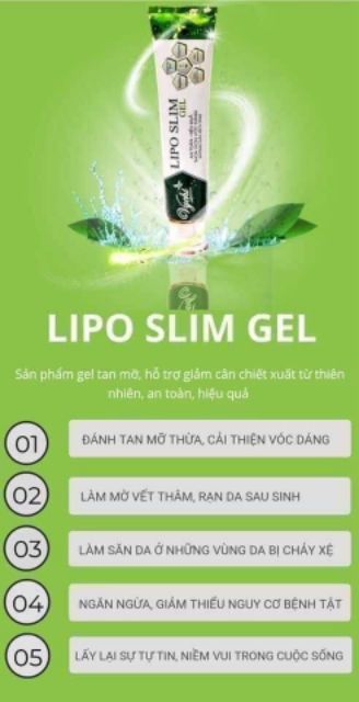 Gel tan mỡ Lipo Slim của VyChi