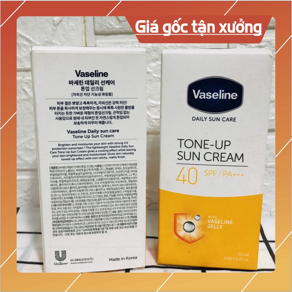 Kem chống nắng Vaseline Tone-up 50ml