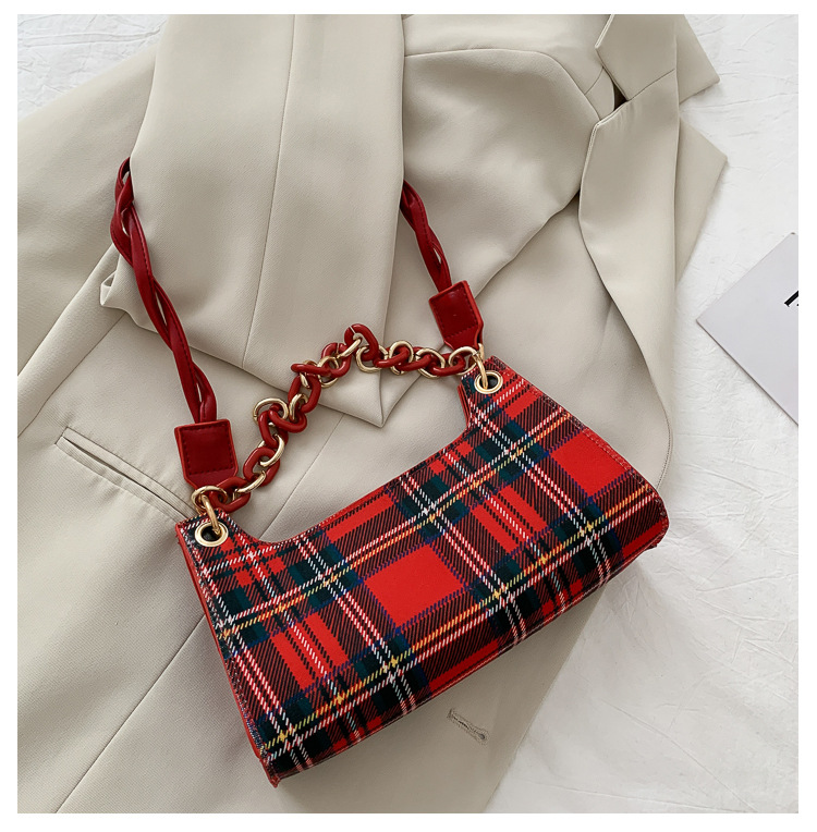 Túi Đeo Vai Họa Tiết Kẻ Sọc Thời Trang Dành Cho Nữ