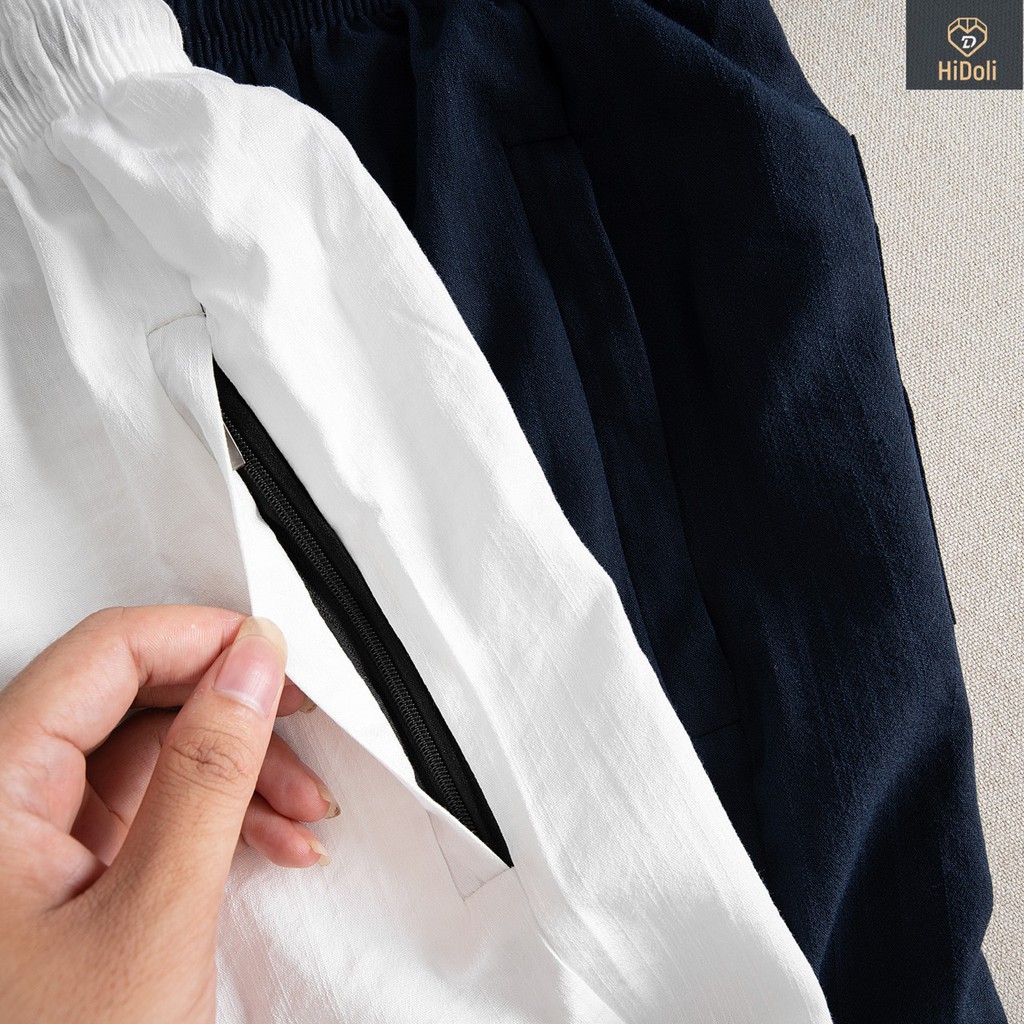 Bộ quần áo đũi nam cổ bẻ cài cúc, bộ đũi nam chất vải đũi thoáng mát thấm hút mồ hôi B02 | BigBuy360 - bigbuy360.vn