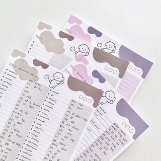Giấy note ghi bài B5 hình cún