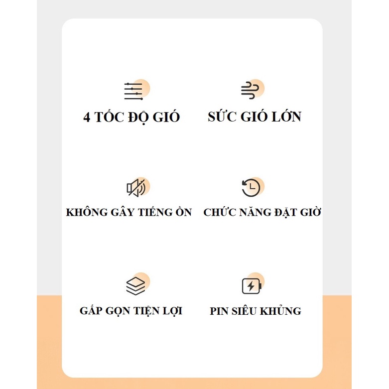 Quạt tích điện để bàn bảo hành 12 tháng chính hãng ( quạt chạy liên lục lên đến 10h có chức năng xoay tự động )
