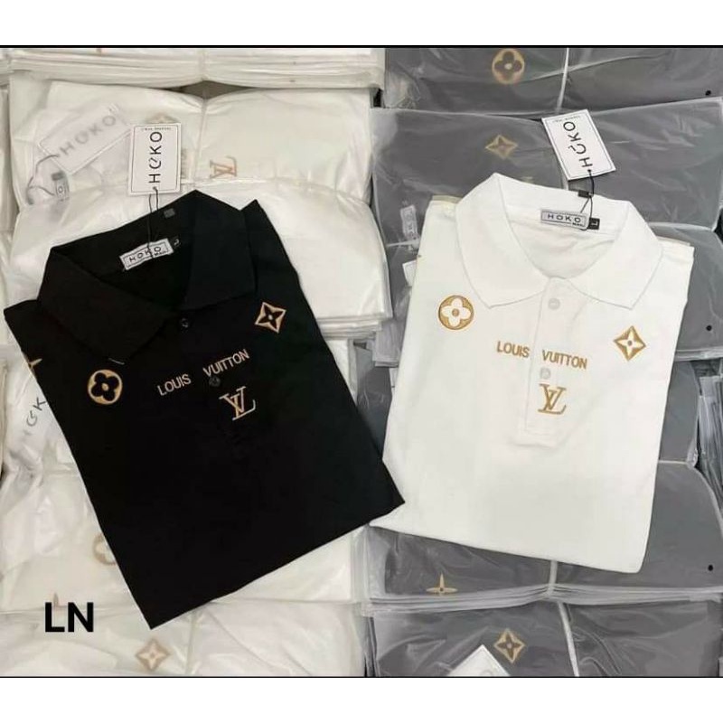 Áo polo lui ánh vàng