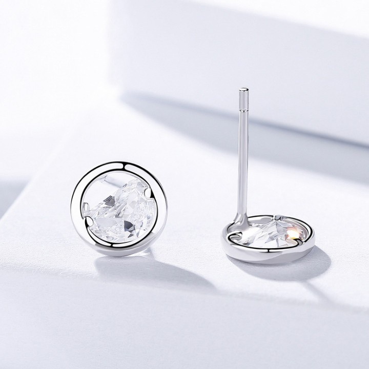 Bông Tai Nữ Nhỏ Xinh Bạc 925 Cao Cấp S629