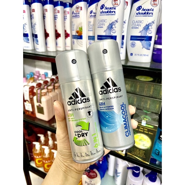 Xịt Khử Mùi Toàn Thân Nam Ngăn Mồ Hôi Adidas Cool & Dry