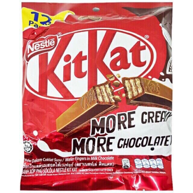 Kitkat socola 2F ( gói 12 thanh x17g)