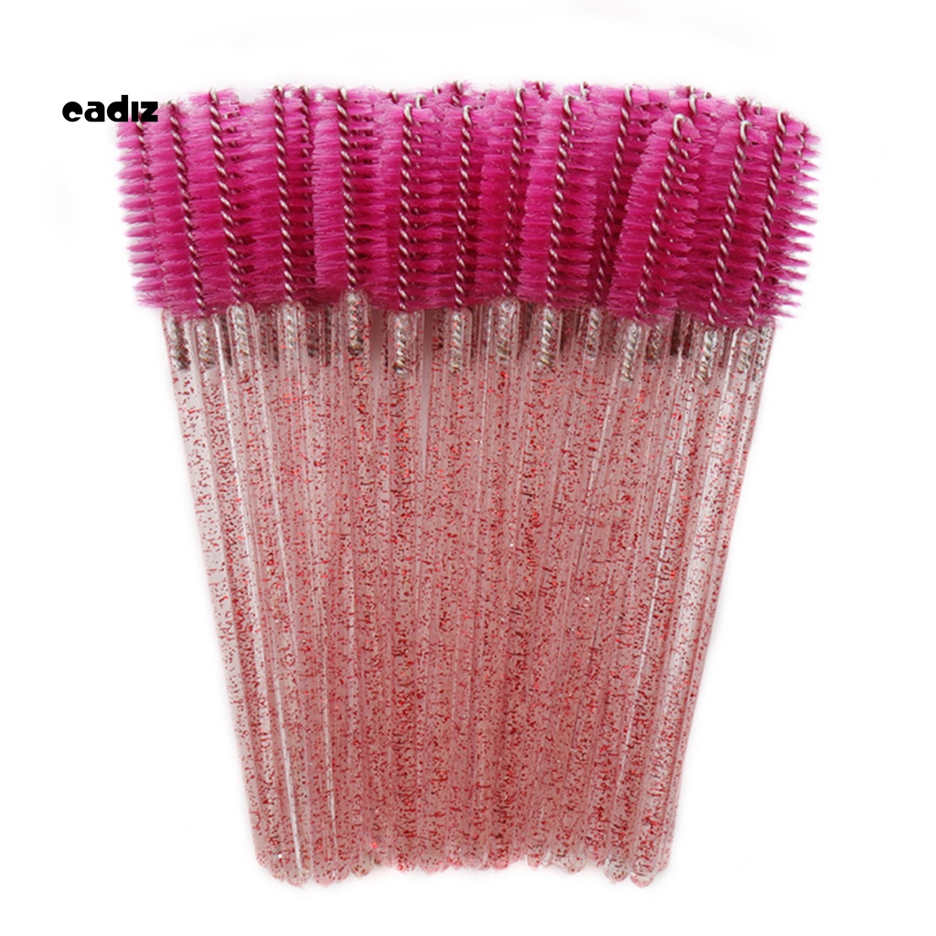 Bộ 50 Cọ Trang Điểm Lông Mi Dùng Một Lần Kiểu Pha Lê