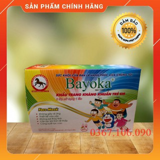 Khẩu trang trẻ em bayoka hộp 30 cái
