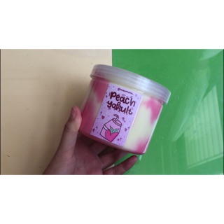 [Slime] Peach Yakult Thickie chất Basic slime làm bằng keo Elmer’s || Dung tích 500ml~16oz