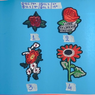Sticker ủi,patch ủi,hình ủi cành hoa kiểu size nhỏ