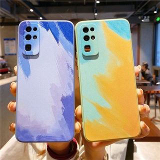 Ốp điện thoại TPU mềm viền thẳng màu nước cho Samsung Galaxy A01 A11 A31 A51 A71 A02S A12 A42
