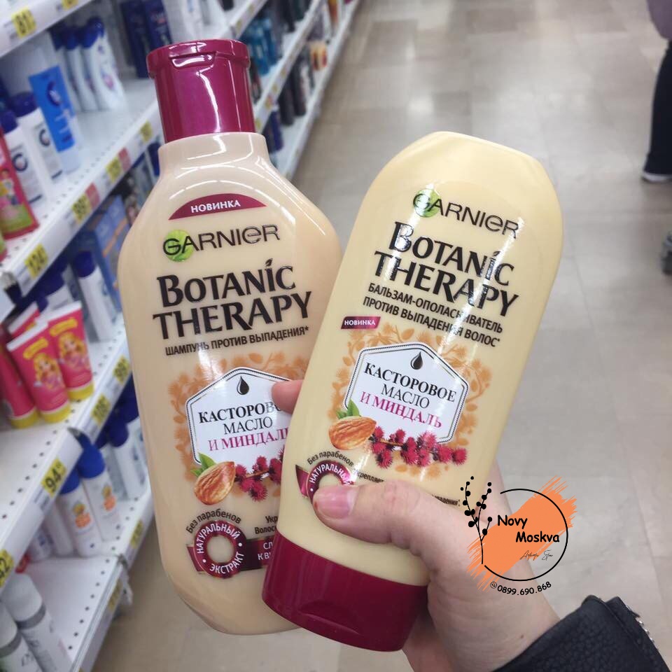 Căp gội xả Hạnh nhân chống rụng tóc Garnier Botanic