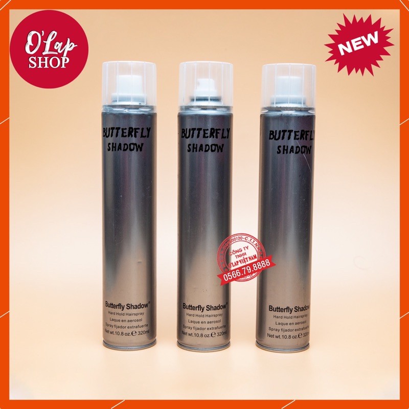 - gôm xịt tạo kiểu giữ nếp buterfly  320ml