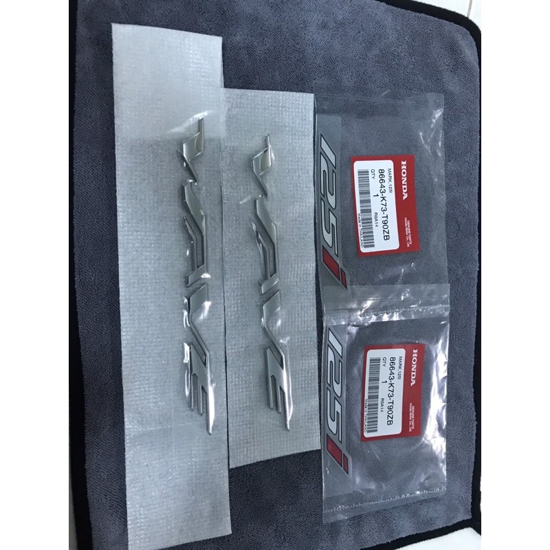 Combo Tem số 125i + Wave chữ nổi  ⚡ HÀNG CHÍNH HÃNG ⚡ Thái Lan order dành cho xe Wave, Future thay thế