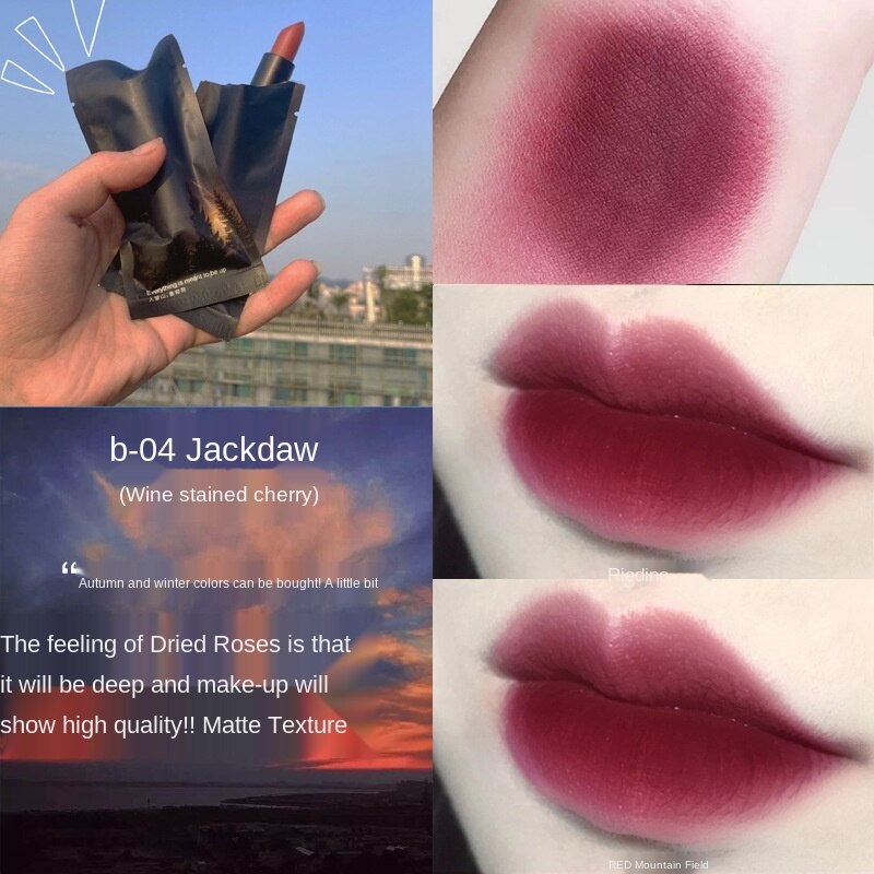 YNKUDOLL Galaxy Matte Lipstick Matte Moisturizing Lipstick Paper Bag | BigBuy360 - bigbuy360.vn