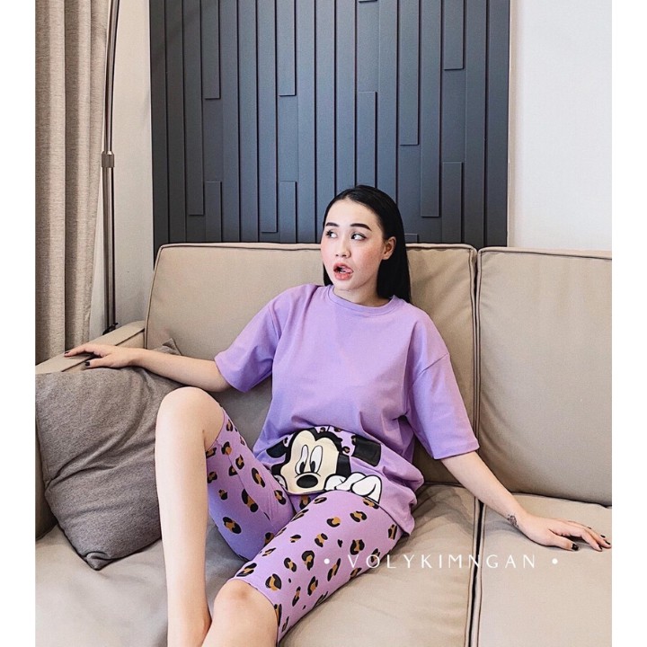 Set bộ ngố MICKEY MOUSE M001 from dáng áo thụng, vải mịn đẹp | BigBuy360 - bigbuy360.vn