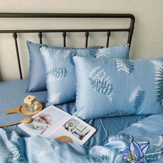 Fullset chăn ga gối 1.2m mẫu dương sỉ nền xanh