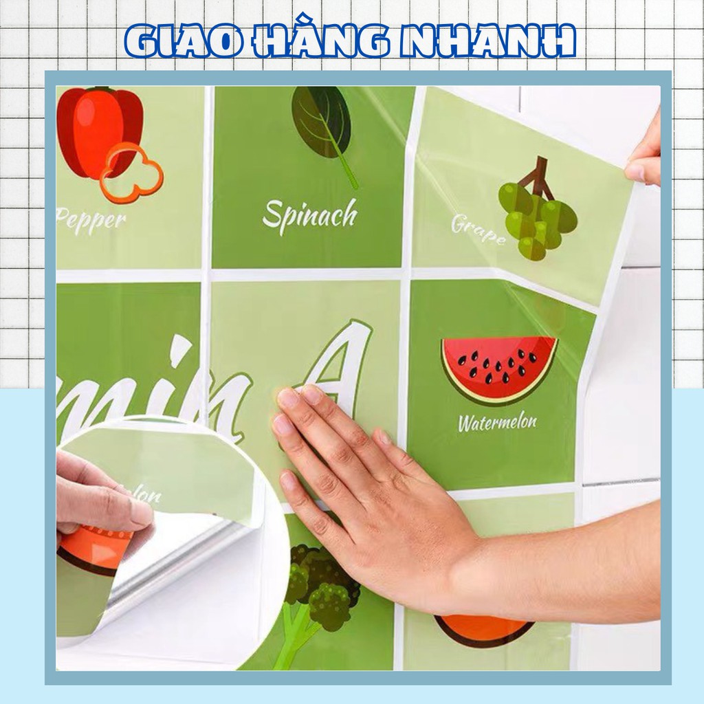 Giấy Dán Bếp Cách Nhiệt Hàng Cao Cấp Mẫu Mới Tráng Nhôm Cao Cấp 2459 Shop Giao Hàng Nhanh