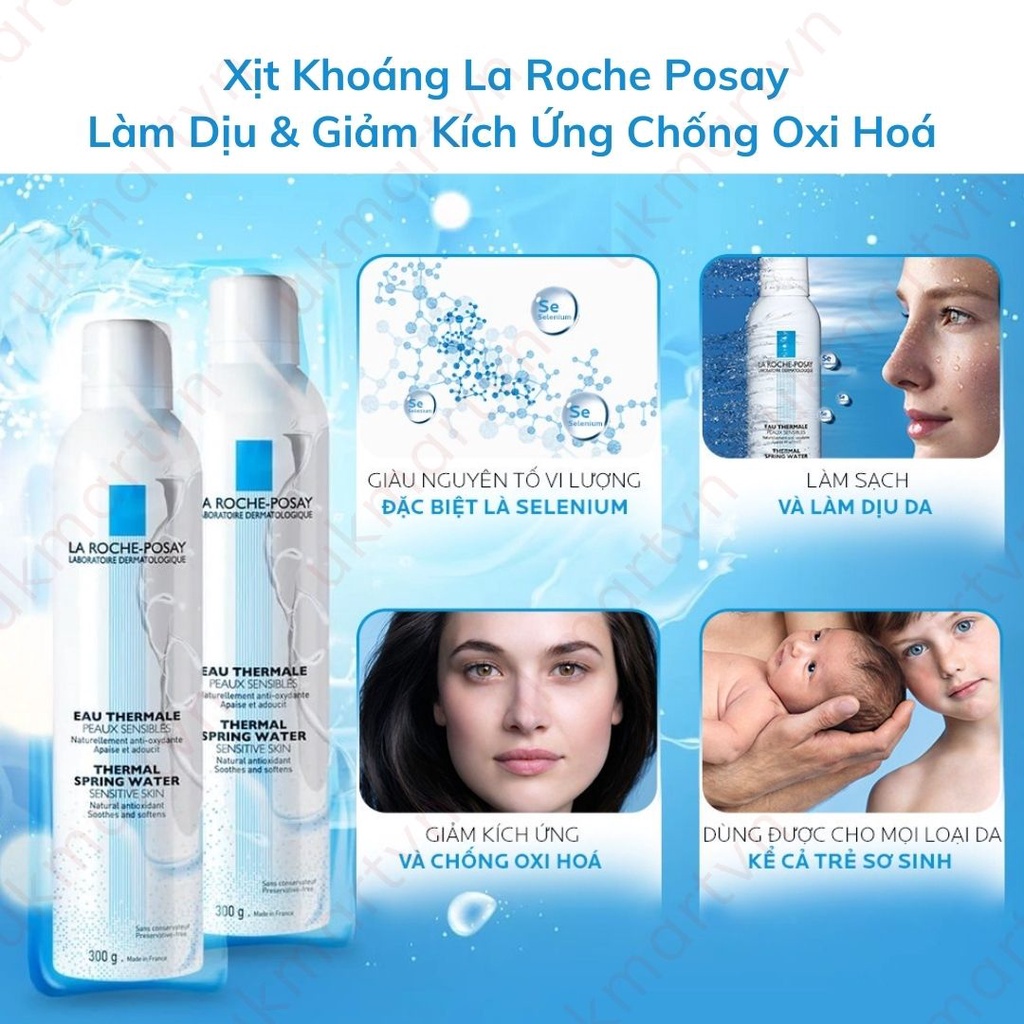 Nước khoáng giúp làm dịu &amp; bảo vệ da La Roche-Posay Thermal Spring Water 300ml