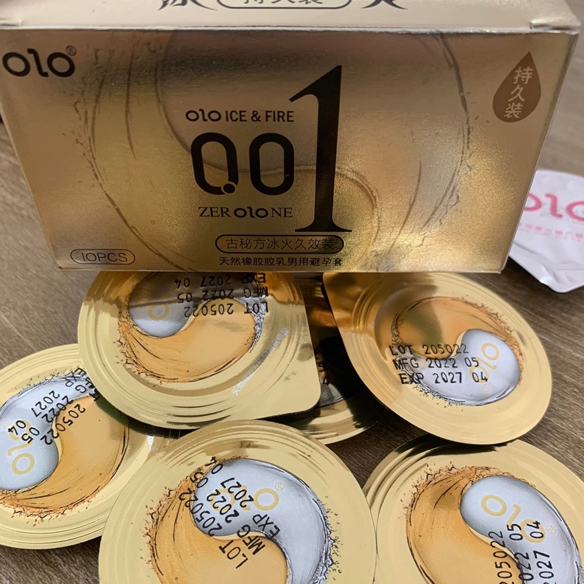 Bao Cao Su Olo 0.01 – Bcs Siêu Mỏng, Kéo Dài Thời Gian, Gân Gai & Nhiều Gel Bôi Trơn Tăng Cảm Xúc. Chính Hãng 100%